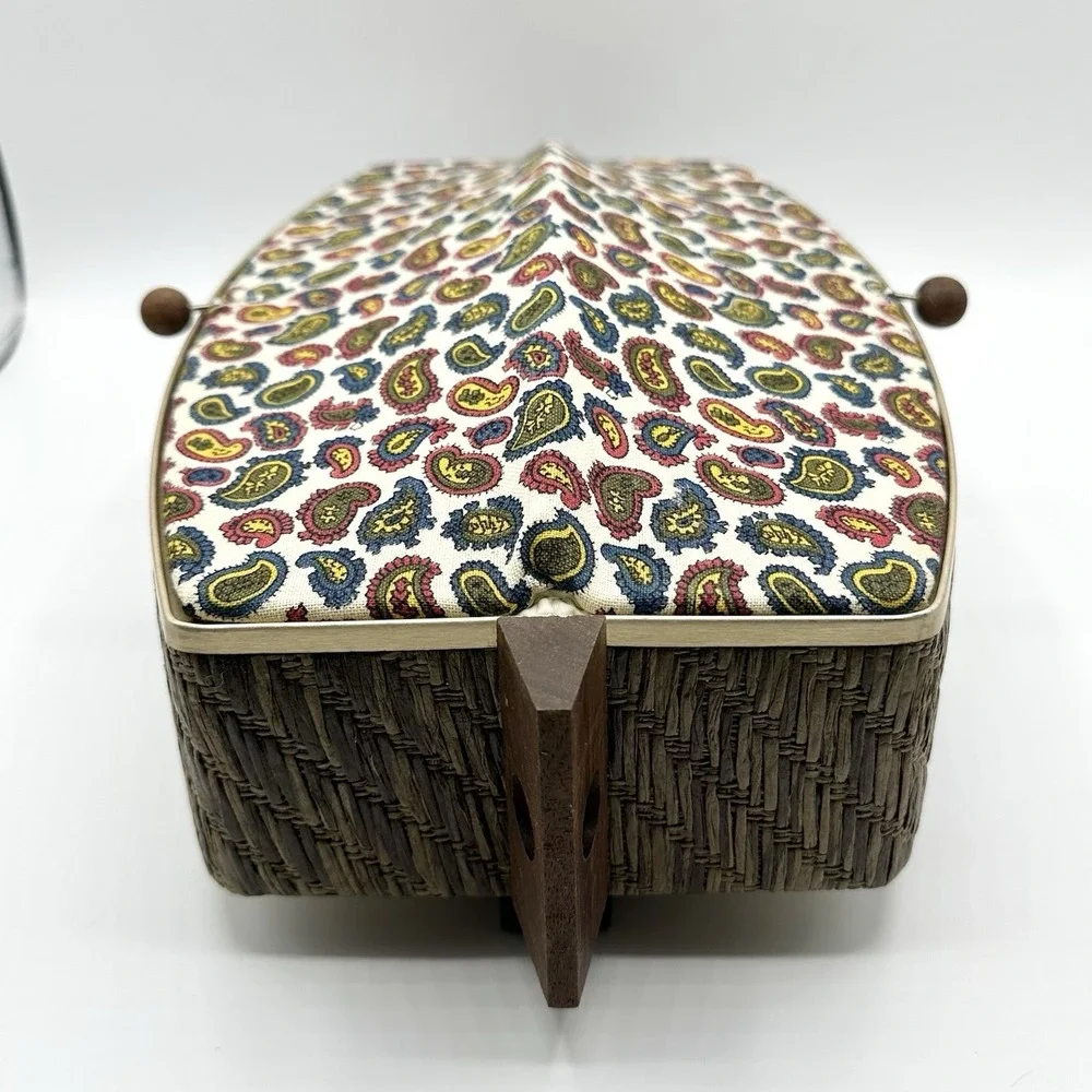 Vintage Salton Automatic Bun Warmer Paisley Cover Works Great USA WB-5
